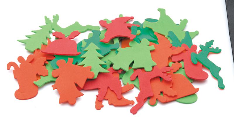 EC Foam Shapes - Christmas Pack of 60